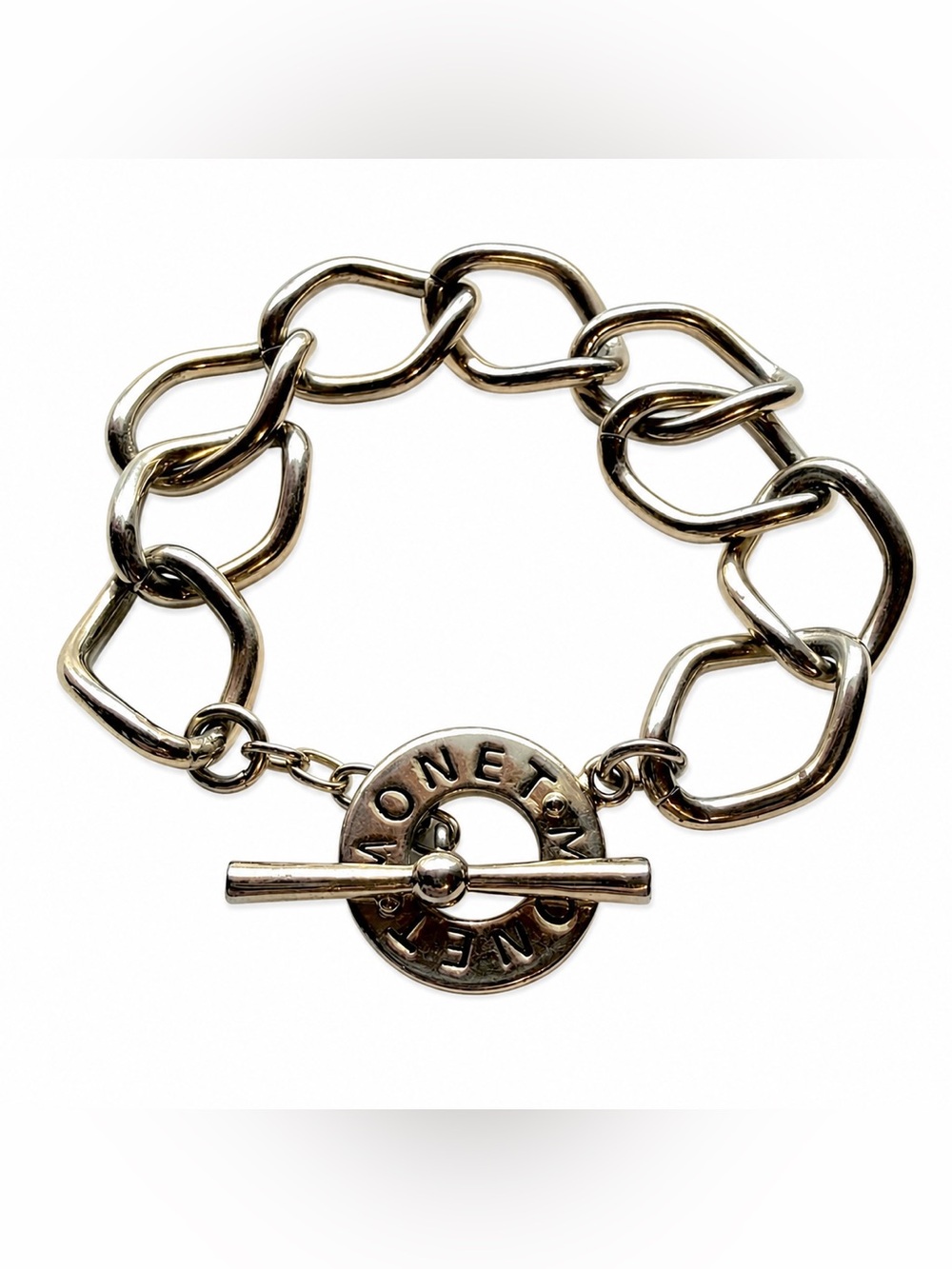 Monet Gold-Tone Chunky Link Toggle Bracelet